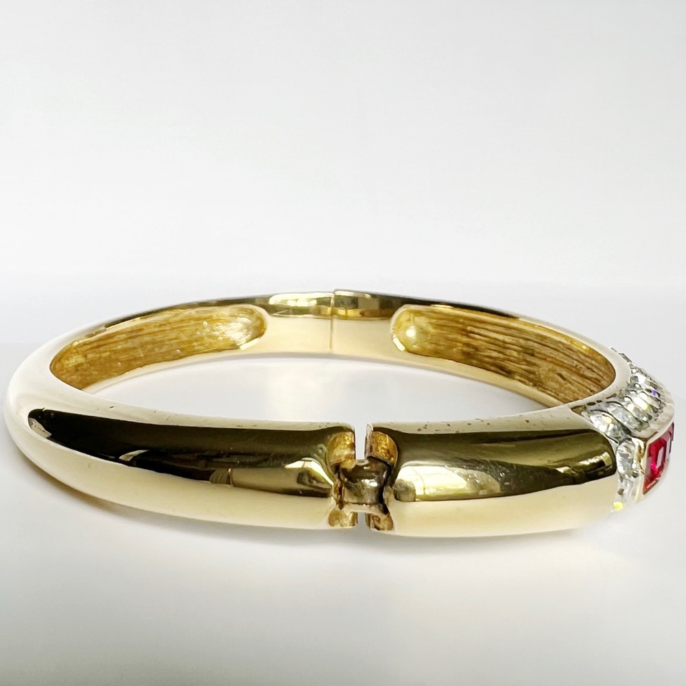 Fancy Ruby Simulated Gemstones & Round White Zirc… - image 8